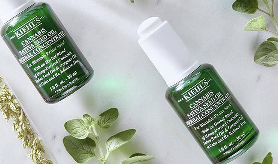 This image shows a picture of Kiehl's CBD products which is being discussed in this article.