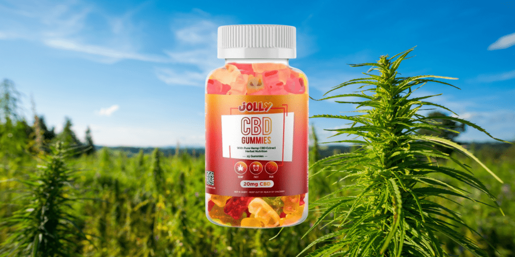 This picture shows Jolly CBD product which was promoted in this article.